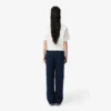 Pantalones de chándal acampanados a rayas para mujer