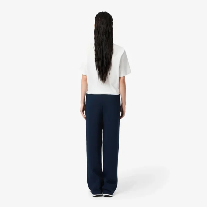 Pantalones de chándal acampanados a rayas para mujer