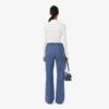Pantalones de chándal acampanados con monograma para mujer
