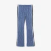 Pantalones de chándal acampanados con monograma para mujer