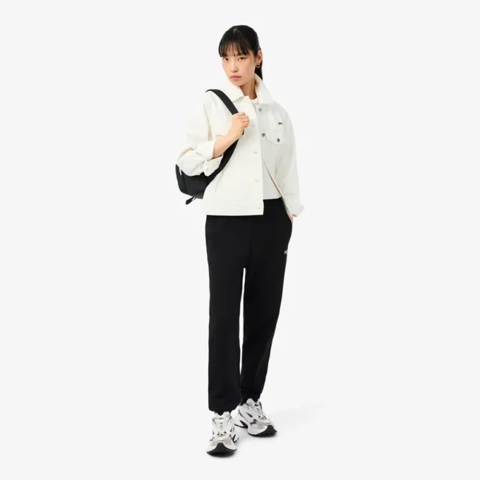 Pantalones de chándal de corte recto con logotipo para mujer