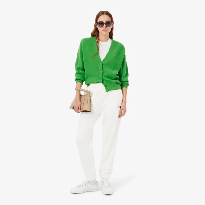 Pantalones de chándal de corte recto con logotipo para mujer