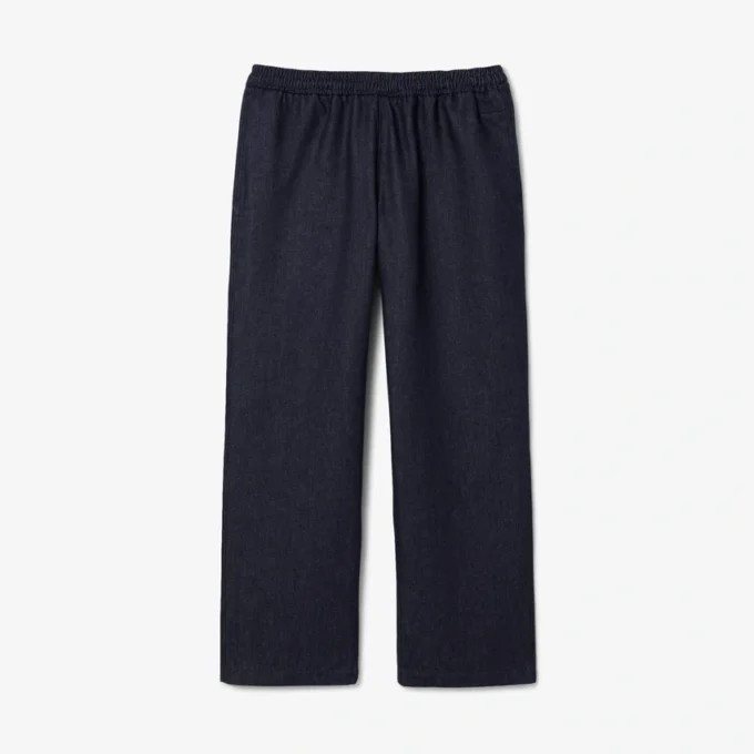 Pantalones de chándal de denim de pasarela