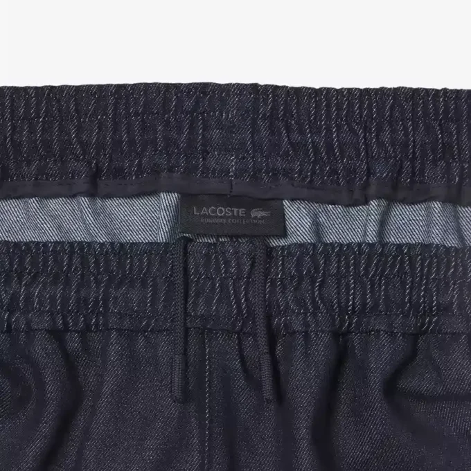 Pantalones de chándal de denim de pasarela