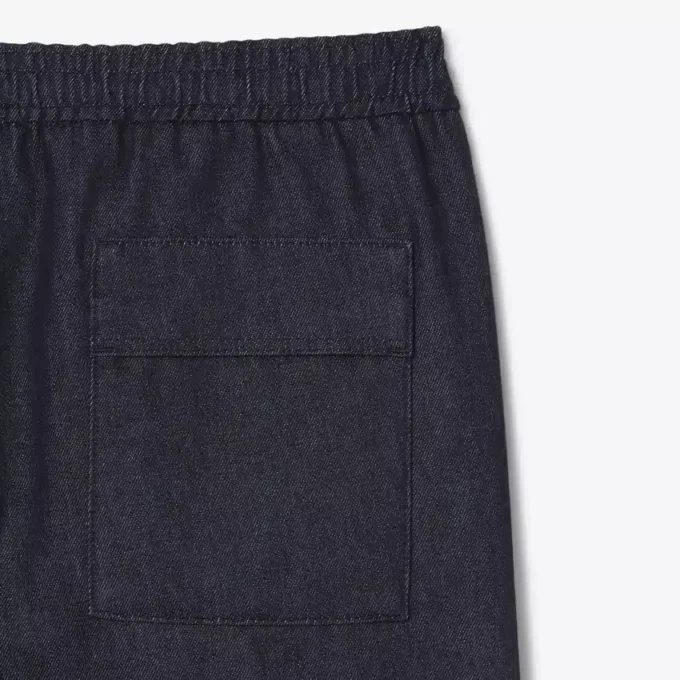 Pantalones de chándal de denim de pasarela