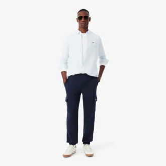 Pantalones de chándal de felpa cargo para hombre