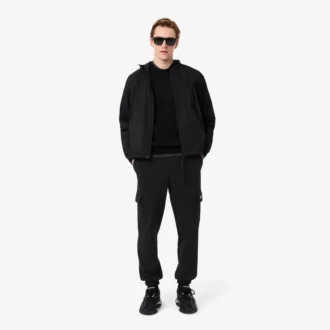 Pantalones de chándal de felpa cargo para hombre