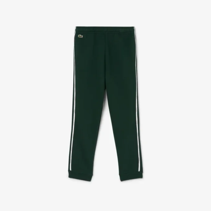 Pantalones de chándal de felpa con detalles de rayas para niño