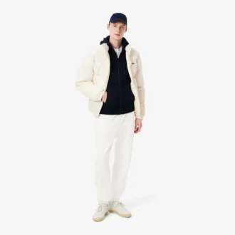 Pantalones de chándal de felpa con insignia para hombre