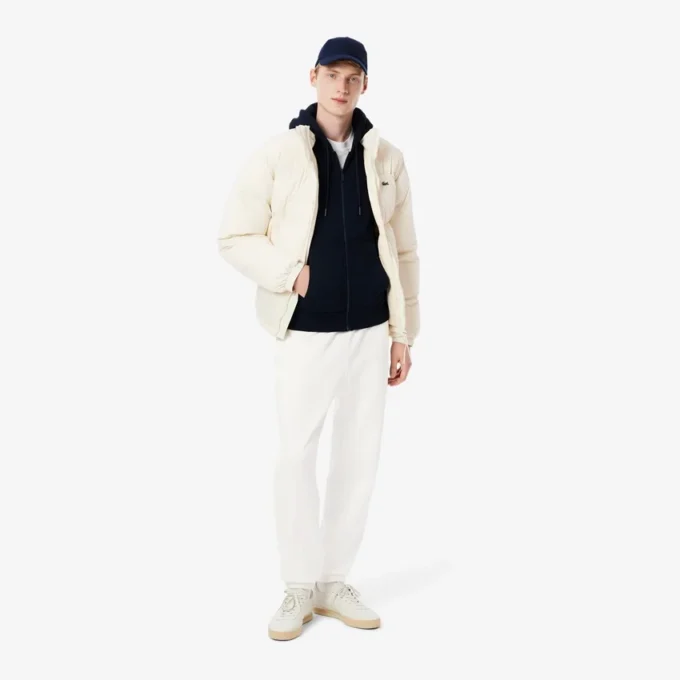 Pantalones de chándal de felpa con insignia para hombre