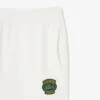Pantalones de chándal de felpa con insignia para hombre