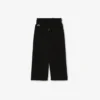 Pantalones de chándal de felpa con pernera acampanada para niña