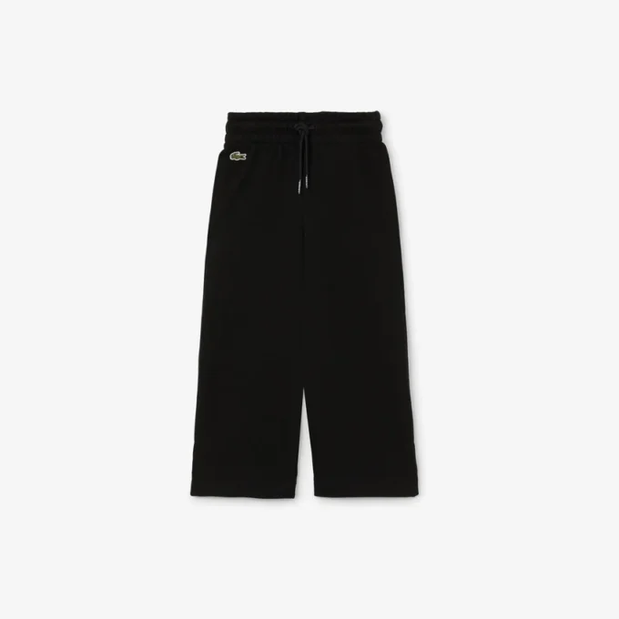Pantalones de chándal de felpa con pernera acampanada para niña