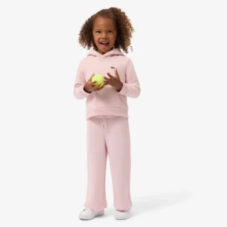 Pantalones de chándal de felpa con pernera acampanada para niña