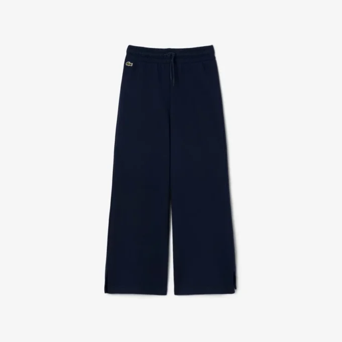 Pantalones de chándal de felpa con pernera acampanada para niña