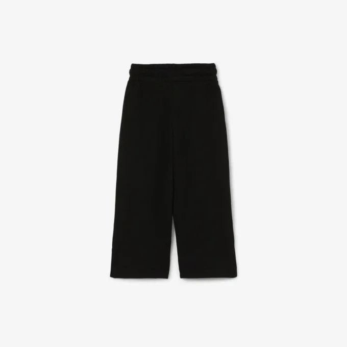 Pantalones de chándal de felpa con pernera acampanada para niña