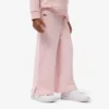 Pantalones de chándal de felpa con pernera acampanada para niña