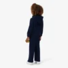 Pantalones de chándal de felpa con pernera acampanada para niña