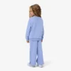 Pantalones de chándal de felpa con pernera acampanada para niña