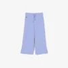 Pantalones de chándal de felpa con pernera acampanada para niña