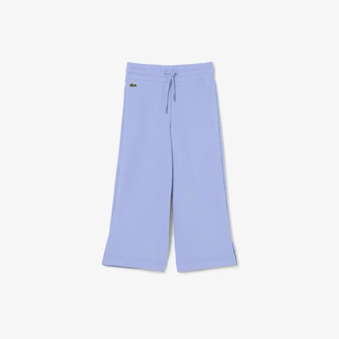 Pantalones de chándal de felpa con pernera acampanada para niña