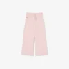 Pantalones de chándal de felpa con pernera acampanada para niña