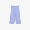Pantalones de chándal de felpa con pernera acampanada para niña