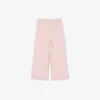 Pantalones de chándal de felpa con pernera acampanada para niña
