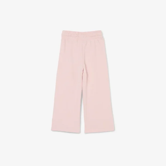Pantalones de chándal de felpa con pernera acampanada para niña