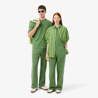 Pantalones de chándal de felpa de corte holgado