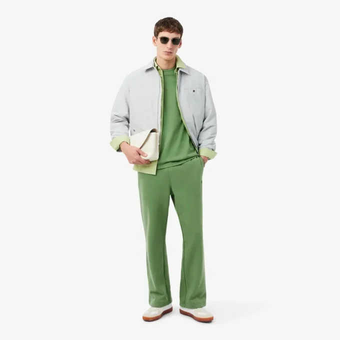 Pantalones de chándal de felpa de corte holgado