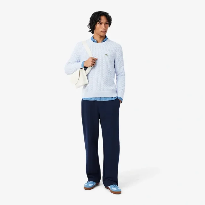 Pantalones de chándal de felpa de corte holgado