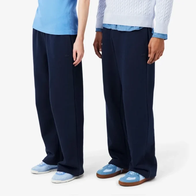 Pantalones de chándal de felpa de corte holgado