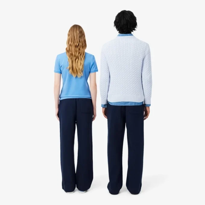 Pantalones de chándal de felpa de corte holgado
