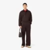 Pantalones de chándal de felpa de corte holgado para hombre