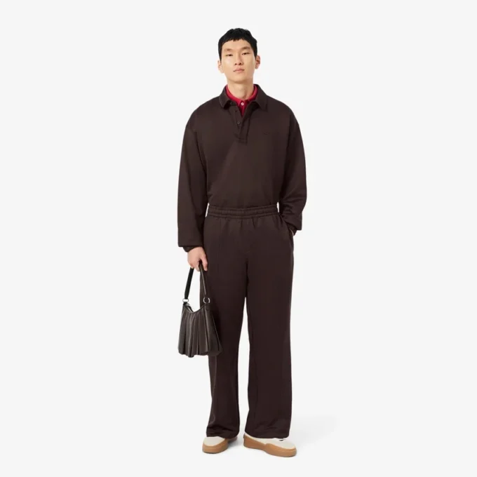 Pantalones de chándal de felpa de corte holgado para hombre