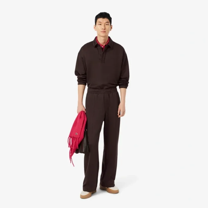 Pantalones de chándal de felpa de corte holgado para hombre