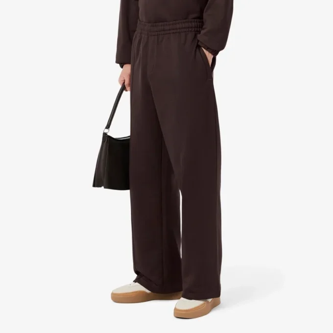 Pantalones de chándal de felpa de corte holgado para hombre
