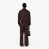 Pantalones de chándal de felpa de corte holgado para hombre