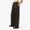 Pantalones de chándal de felpa de pierna ancha para mujer