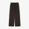 Pantalones de chándal de felpa de pierna ancha para mujer