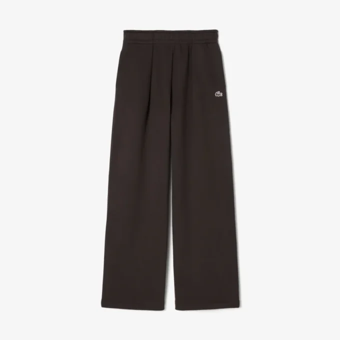 Pantalones de chándal de felpa de pierna ancha para mujer