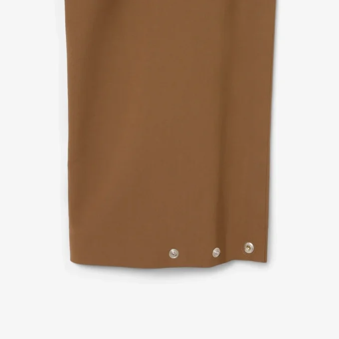 Pantalones de chándal de mezcla de lana de pasarela