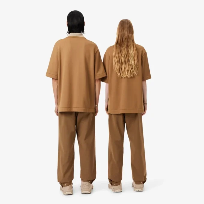 Pantalones de chándal de mezcla de lana de pasarela