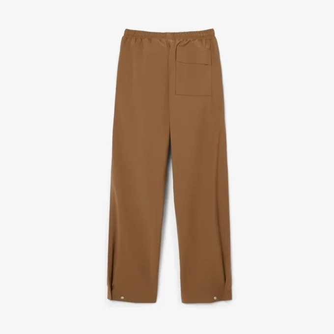 Pantalones de chándal de mezcla de lana de pasarela