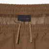 Pantalones de chándal de mezcla de lana de pasarela