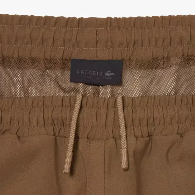 Pantalones de chándal de mezcla de lana de pasarela