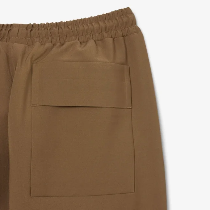 Pantalones de chándal de mezcla de lana de pasarela