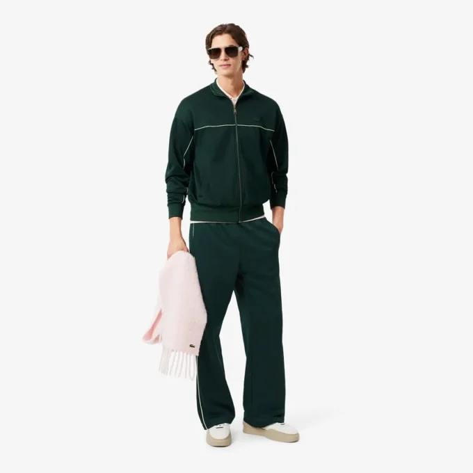Pantalones de chándal de satén de corte holgado para hombre