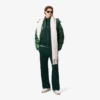 Pantalones de chándal de satén de corte holgado para hombre